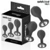 ADDICTED TOYS - CONJUNTO DE 3 TAPONES ANALES DE SILICONA CON JOYAS