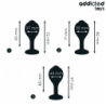 ADDICTED TOYS - CONJUNTO DE 3 TAPONES ANALES DE SILICONA CON JOYAS