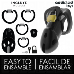 ADDICTED TOYS LOCKED - JAULA PARA PENE DEN ININTERRUMPIDA DE 9,8 CM