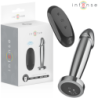 INTENSE - TAPÓN ANAL 10 VIBRACIONES DILDO METÁLICO CON CONTROL REMOTO S