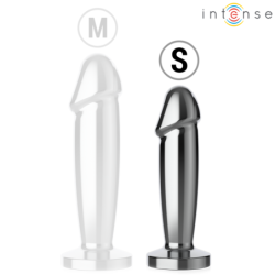 INTENSE - TAPÓN ANAL 10 VIBRACIONES DILDO METÁLICO CON CONTROL REMOTO S