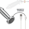 INTENSE - TAPÓN ANAL 10 VIBRACIONES DILDO METÁLICO CON CONTROL REMOTO S