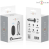 INTENSO - TAPÓN ANAL 10 VIBRACIONES DILDO METÁLICO CON CONTROL REMOTO S
