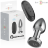 INTENSE - TAPÓN ANAL 10 VIBRACIONES METALIZADO CON CONTROL REMOTO M