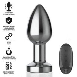 INTENSO - TAPÓN ANAL 10 VIBRACIONES METALIZADO CON CONTROL REMOTO M