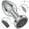 INTENSE - TAPÓN ANAL 10 VIBRACIONES METALIZADO CON CONTROL REMOTO M