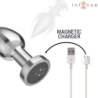 INTENSE - TAPÓN ANAL 10 VIBRACIONES METALIZADO CON CONTROL REMOTO M