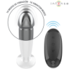 INTENSO - TAPÓN ANAL 10 VIBRACIONES DILDO METÁLICO CON CONTROL REMOTO M