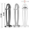 INTENSE - TAPÓN ANAL 10 VIBRACIONES DILDO METÁLICO CON CONTROL REMOTO M