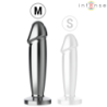INTENSO - TAPÓN ANAL 10 VIBRACIONES DILDO METÁLICO CON CONTROL REMOTO M