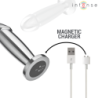 INTENSE - TAPÓN ANAL 10 VIBRACIONES DILDO METÁLICO CON CONTROL REMOTO M