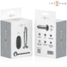INTENSO - TAPÓN ANAL 10 VIBRACIONES DILDO METÁLICO CON CONTROL REMOTO M
