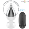 INTENSE - TAPÓN ANAL 10 VIBRACIONES METALIZADO CON CONTROL REMOTO L