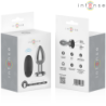 INTENSE - PLUG ANAL 10 VIBRACIONES METAL CON CONTROL REMOTO L