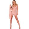 LIVCO CORSETTI FASHION - HYEONA 1710 BABYDOLL + TANGA ROSA M