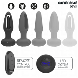JUGUETES PARA ADICTOS - TAPÓN ANAL CON LENGUA VIBRADORA Y CONTROL REMOTO