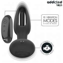 JUGUETES PARA ADICTOS - TAPÓN ANAL CON LENGUA VIBRADORA Y CONTROL REMOTO