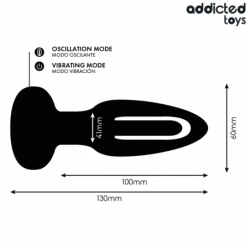 JUGUETES PARA ADICTOS - TAPÓN ANAL CON LENGUA VIBRADORA Y CONTROL REMOTO