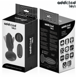 JUGUETES PARA ADICTOS - TAPÓN ANAL CON LENGUA VIBRADORA Y CONTROL REMOTO