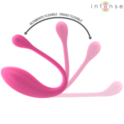 INTENSO - VIBRADOR JANICE U DOBLE ESTIMULACIÓN 10 VIBRACIONES ROSA CONTROL REMOTO