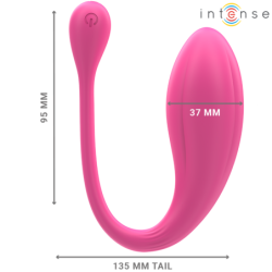 INTENSO - VIBRADOR JANICE U DOBLE ESTIMULACIÓN 10 VIBRACIONES ROSA CONTROL REMOTO