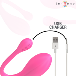 INTENSO - VIBRADOR JANICE U DOBLE ESTIMULACIÓN 10 VIBRACIONES ROSA CONTROL REMOTO
