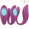 INTENSO - VIBRADOR Y ESTIMULADOR ANNIE EN FORMA DE U CON CONTROL REMOTO MORADO