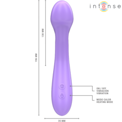 VIBRADOR INTENSO - BECKY 19 CM, CALENTABLE, 7 VIBRACIONES, MORADO