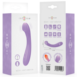 VIBRADOR INTENSO - BECKY 19 CM, CALENTABLE, 7 VIBRACIONES, MORADO