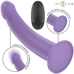 INTENSO - VIBRADOR EDDIE 17,5 CM 10 VIBRACIONES MORADO CONTROL REMOTO
