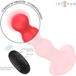 VIBRADOR INTENSO CODY CON VENTOSA ROJA Y CONTROL REMOTO