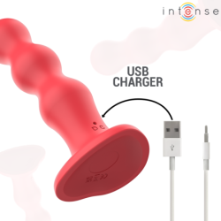 VIBRADOR INTENSO CODY CON VENTOSA ROJA Y CONTROL REMOTO