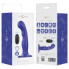 INTENSE - VIBRADOR CORTO CON VENTOSA Y CONTROL REMOTO AZUL