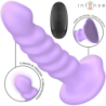 INTENSO - VIBRADOR BRENDA TALLA M DISEÑO ESPIRAL 10 VIBRACIONES MORADO CONTROL REMOTO