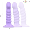 INTENSO - VIBRADOR BRENDA TALLA M DISEÑO ESPIRAL 10 VIBRACIONES MORADO CONTROL REMOTO