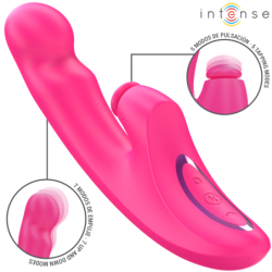 VIBRADOR INTENSO - EMI 13,5 CM MULTIFUNCIÓN 3 EN 1 10 VIBRACIONES ROSA