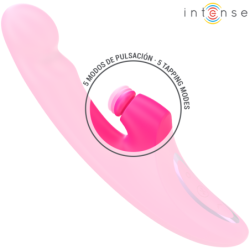 VIBRADOR INTENSO - EMI 13,5 CM MULTIFUNCIÓN 3 EN 1 10 VIBRACIONES ROSA