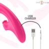 VIBRADOR INTENSO - EMI 13,5 CM MULTIFUNCIÓN 3 EN 1 10 VIBRACIONES ROSA