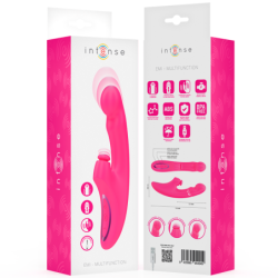 VIBRADOR INTENSO - EMI 13,5 CM MULTIFUNCIÓN 3 EN 1 10 VIBRACIONES ROSA