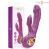 INTENSE - HALLE VIBRADOR MULTIFUNCIÓN CON LENGUA ESTIMULADORA EN FORMA DE DELFÍN MORADO