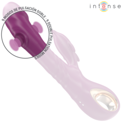 INTENSO - VIBRADOR MULTIFUNCIÓN HALLE CON LENGUA ESTIMULANTE DELFÍN MORADA