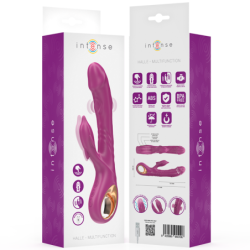 INTENSO - VIBRADOR MULTIFUNCIÓN HALLE CON LENGUA ESTIMULANTE DELFÍN MORADA
