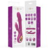 INTENSE - HALLE VIBRADOR MULTIFUNCIÓN CON LENGUA ESTIMULADORA EN FORMA DE DELFÍN MORADO