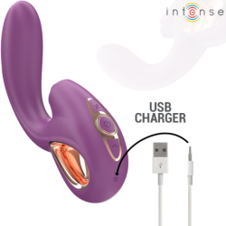 INTENSO - VIBRADOR MULTIFUNCIÓN LALI PARA EL PUNTO G CON GOLPES, EMPUJE Y VIBRACIÓN, COLOR MORADO