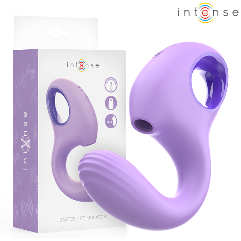 INTENSO - VIBRADOR Y ESTIMULADOR BAXTER VIOLETA