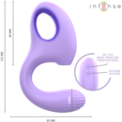 INTENSE - VIBRADOR Y ESTIMULADOR BAXTER VIOLETA