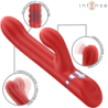 INTENSO - VIBRADOR MULTIFUNCIÓN LELE ROTATIVO, OSCILANTE Y ESTIMULANTE ROJO
