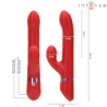 INTENSO - VIBRADOR MULTIFUNCIÓN LELE ROTATIVO, OSCILANTE Y ESTIMULANTE ROJO
