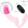 INTENSE - VIBRADOR DOBLE AMY DE 20 CM, ROSA, CON CONTROL REMOTO