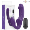INTENSE - JILL VIBRADOR DOBLE 20 CM VIOLETA CONTROL REMOTO